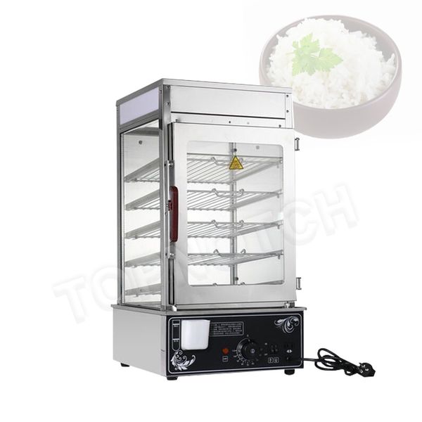 Automatische Küche Temperatur Essen Brötchen Dampfer Wärmer Maschine Vitrine für Restaurant