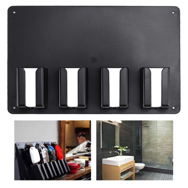 

wall-mounted barber hair clipper storage rack salon accessories holder stand tool barbershop accessory plastic barber tools