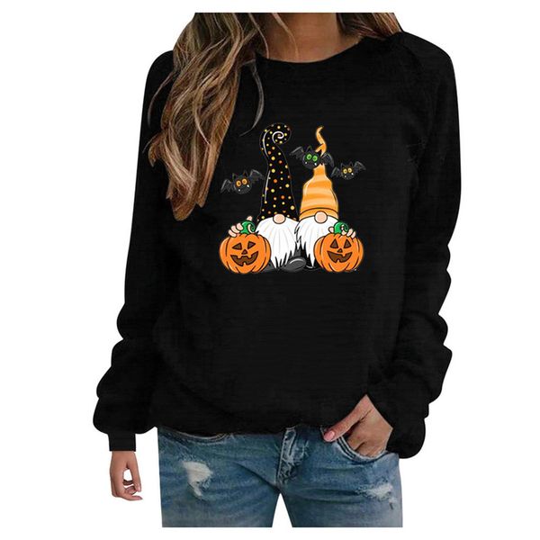 

Halloween Adventure Personality Long Sleeve Skull Hooded Long Sleeve Ladies Long Sweater Loose, Comfortable and Soft, White