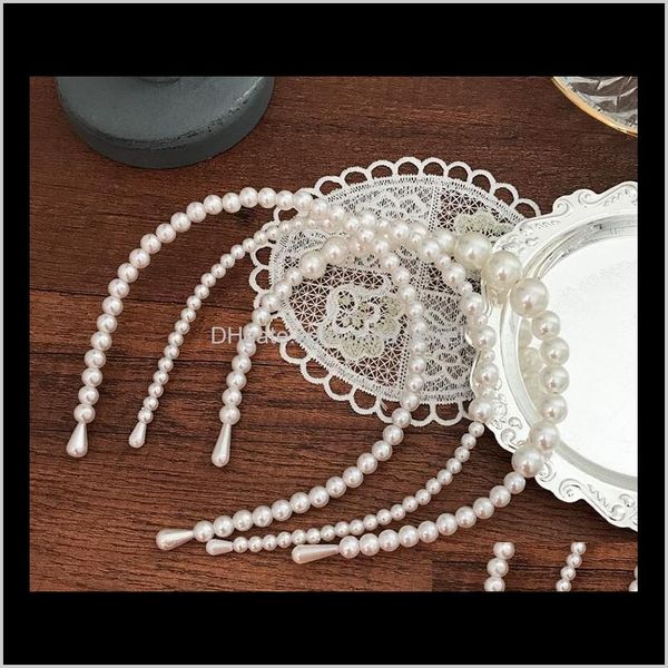 

simple pearl hair hoop headband elegant hairpin hair band decoration braided hair ornaments party gift orxjb dfpna, Silver
