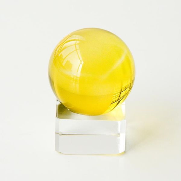 

novelty items 70mm crystal glass ball lucky decoration can be customized color