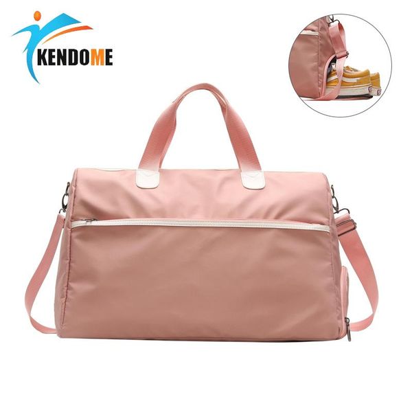

outdoor bags large sport fitness for women 2021 gym training shoulder bag lady pink yoga shoe compartment handbag travel luggage