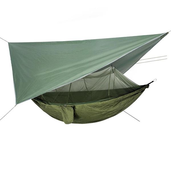 

tents and shelters portable camping hammock with mosquito net outdoor hammocks survival garden 210t nylon hanging bed hunting sleeping swing
