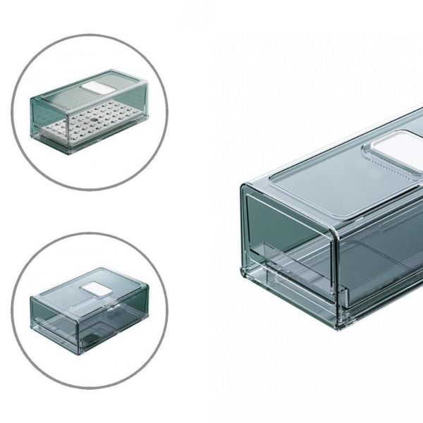 

hooks & rails premium practical fruits organizer with lid vegetable storage box widely use drawer type container convenient for home
