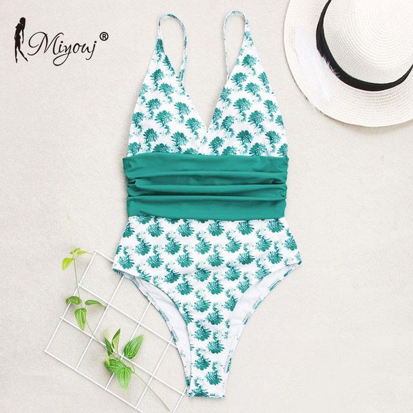 

women's swimwear miyouj peacock printing one piece swimsuit women 2021 biquini bandage bow monokini female beach wear, White;black