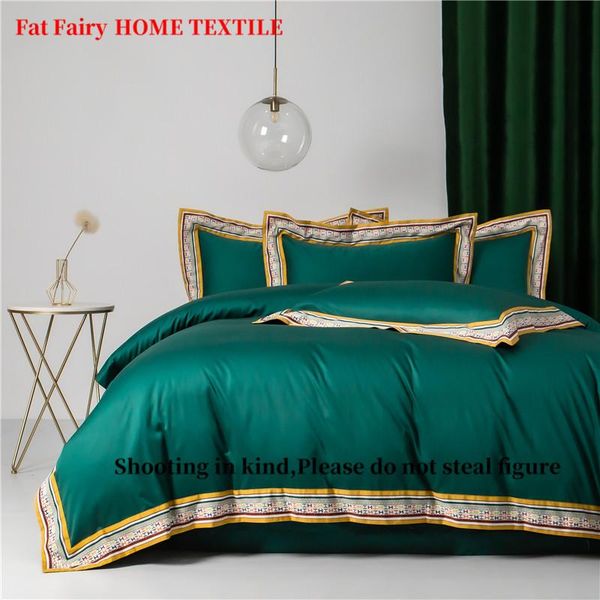 

new luxury soft cozy 1000tc egyptian cotton l style bedding set duvet cover flat/fitted sheet pillowcases 4pcs home textiles
