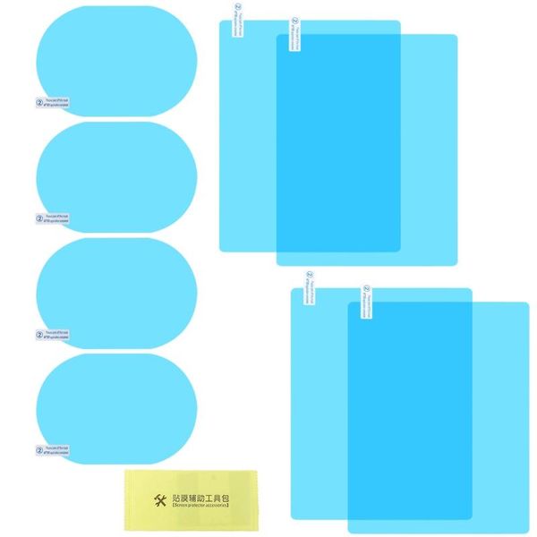 

motorcycle helmets 8 pcs car rear view mirror rainproof film anti-fog clear protective sticker anti-scratch waterproof window for w91f