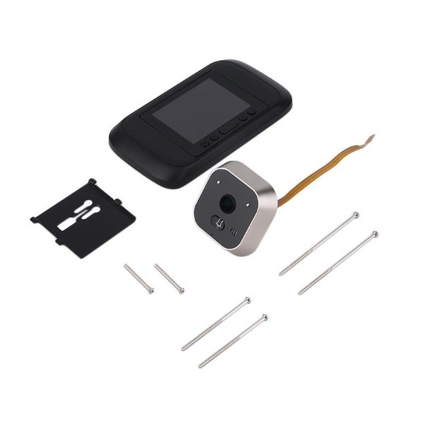 

3.5 inch hd color screen smart peephole viewer visual doorbell ir night vision 720p 160 degree viewing home security doorbell
