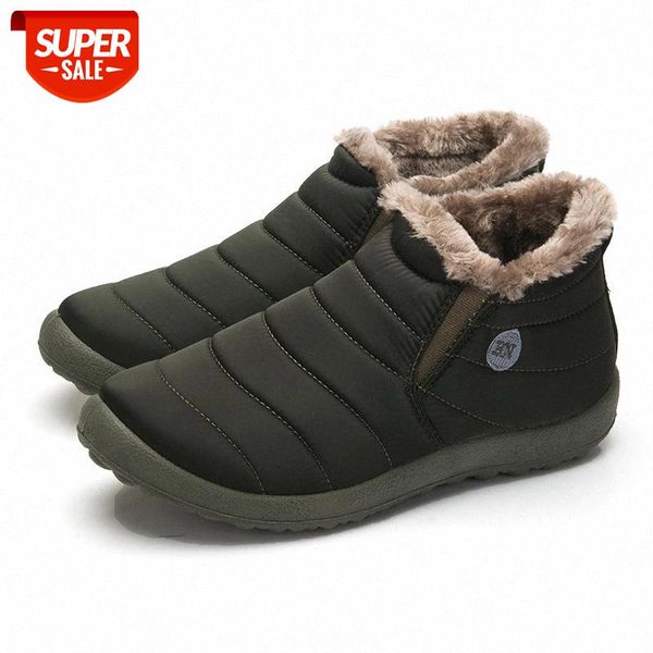 

kuidfar men winter shoes solid color snow boots plush inside antiskid bottom keep warm waterproof ski winter boots men shoes 48 #dt7j