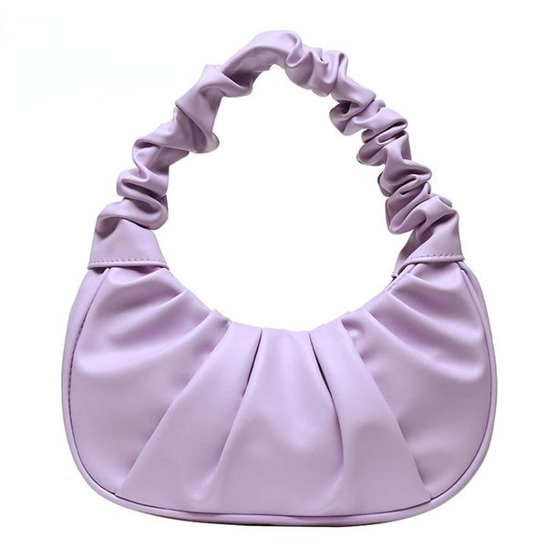 

waist bags summer pleated handlebags for women pu cloud leisure armpit bag shopping shoulder dumpling handbag female