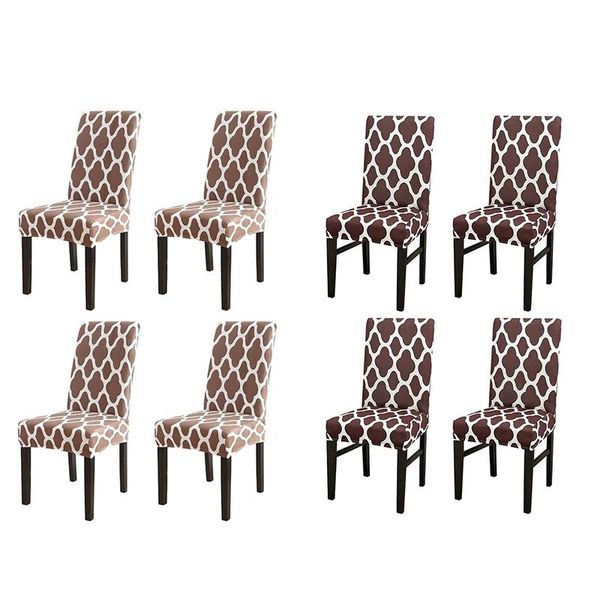 

stretch removable washable dining room chair protector slipcovers/home decor dining room seat cover,set of 4