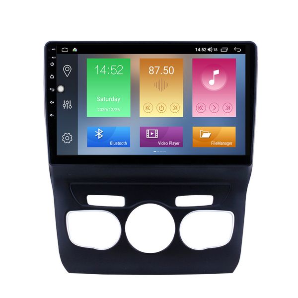 Lettore di navigazione GPS stereo per auto dvd per Citroen C4 2013-2016 con USB WIFI SWC 1080P Supporto Android da 10,1 pollici DVR Telecamera per la retromarcia