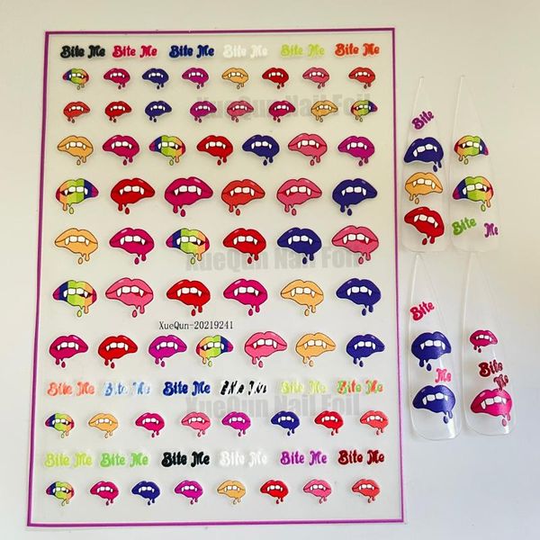 

gift wrap xuequn-20219241colored lips nail sticker