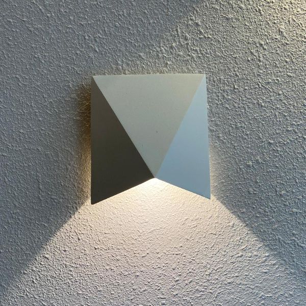 

wall lamp irregular creative background led aluminum frame under outdoor yard