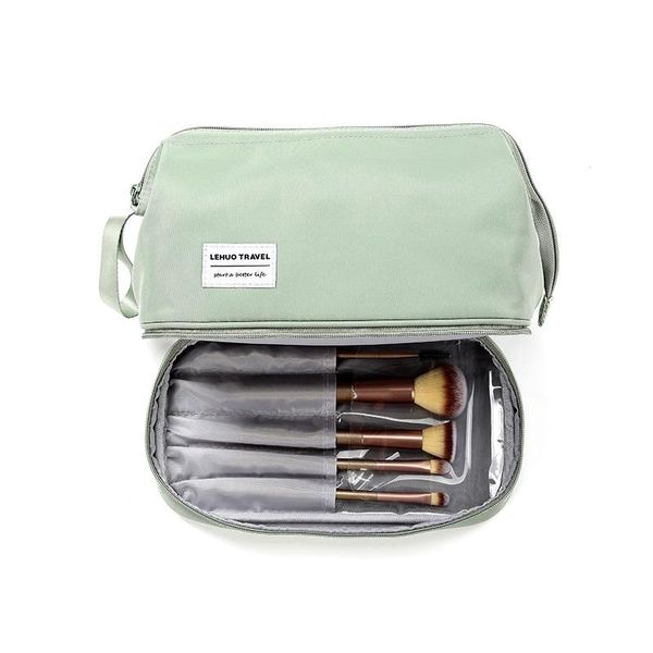

cosmetic bags & cases women bag for brushes travel zipper makeup pouch korean cute make up organizer lipstick case storage toiletry