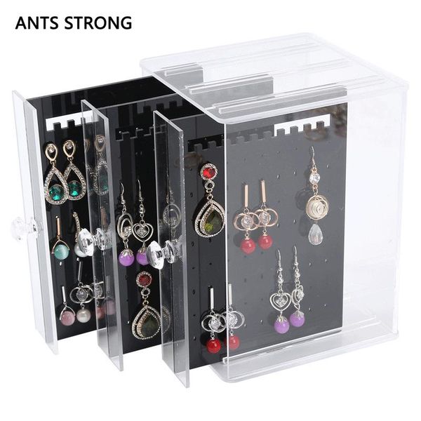 

storage boxes & bins ants strong drawer acrylic earring box/transparent display box dustproof jewelry rack hristmas gift