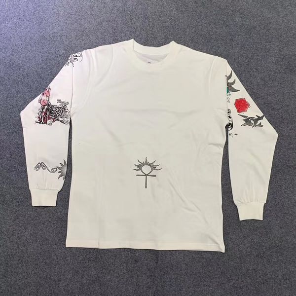 

new 2021 19ss latest fall/winter full printing in long sleeve t-shirts astroworld men streetwear tees iczm gn2x, White;black