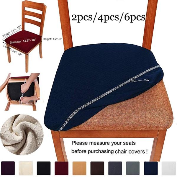 

chair covers cover elastic bar stool anti-dirty seat solid color removable protector home office decor