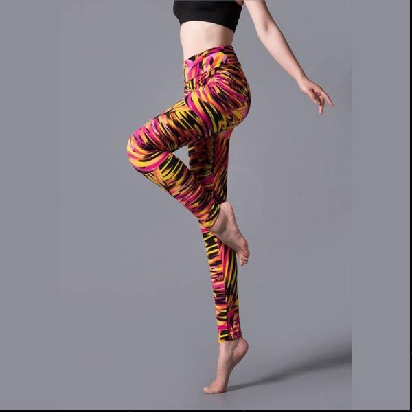 

women plus size 80s style neon leggings animal zebra leopard print slim vintage fitness cosplay party mid rise pants, Black