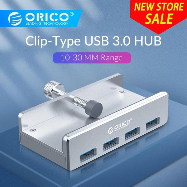 

hubs orico usb hub clip-type usb3.0 aluminum external multi 4 ports splitter adapter for desklapcomputer accessories