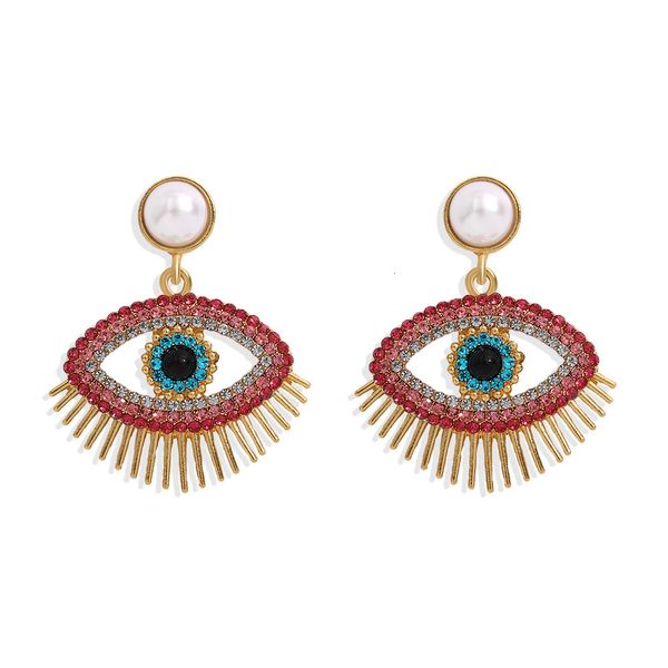 

new fashion jewelry alloy devil's eye earrings sell well, Silver