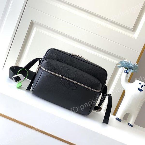 

2021 new style 30233 25cm genuine leather men's messenger,fashion crossbody bag,with dustbag parisdesignbag