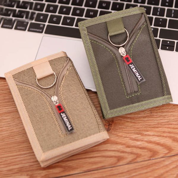 

short pockets money bags cards id houder dust men canvas portfolios mini bag case notecase, Red;black