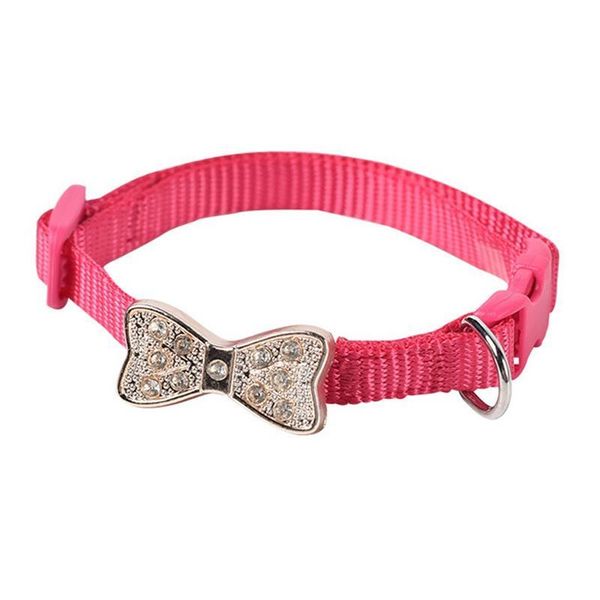 

cat collars & leads bowtie collar adjustable kitten safety puppy with bow tie buckle design nylon pet accessories easy to wear
