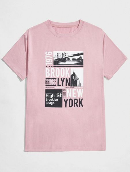 

romwe guys letter graphic tee 75oi#, White;black