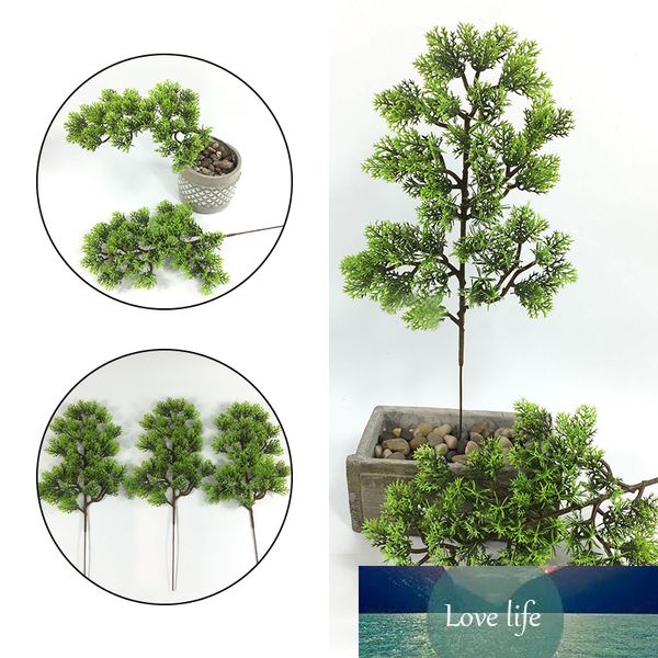 Artificiale Grande Pino Ramo Verde Simulazione Foglie Pianta Accogliente Pino Bonsai Accessori Home Office Decor Pianta Fiore Finto