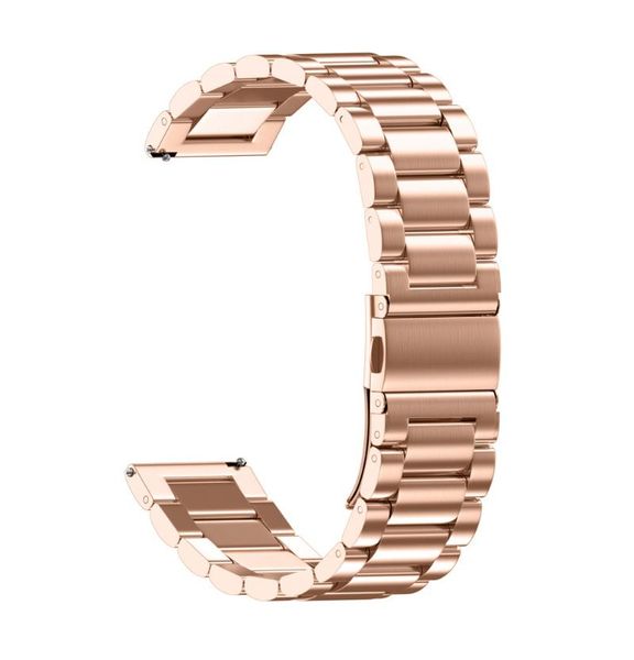 

watch bands 2021 est fashion universal loop stainless steel link strap foldover clasp 22mm on sale, Black;brown