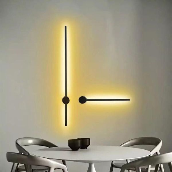 

wall lamps led lamp nordic modern long sofa background living room bedroom aisle