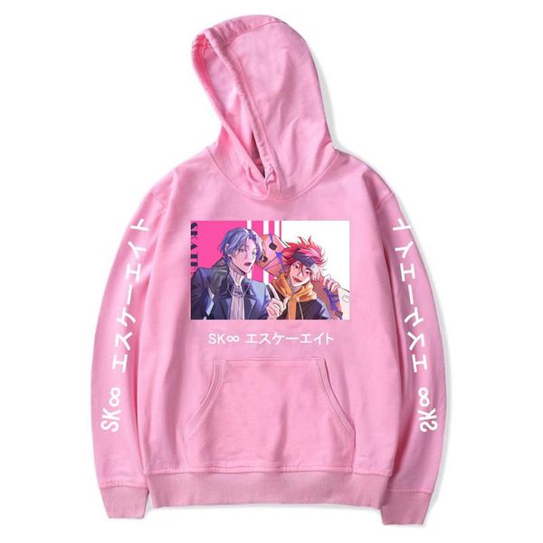 

men's hoodies & sweatshirts cartoon sk8 the infinity long sleeves women / men pullovers hooded streetwear harajuku anime clothes, Black