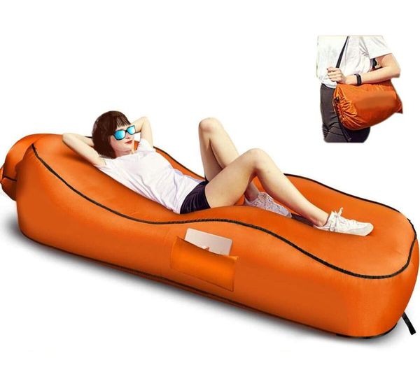 

outdoor camping inflatable sofa mat lazy bag 3 season for beach swimming pool air bed lounger sports camping travel home use
