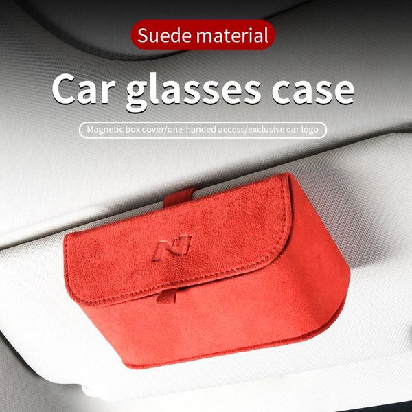 

other interior accessories suede glasses case storage folder for verna i10 i20 ix20 ix25 i30 ix30 i35 ix35 solaris elantra accent en