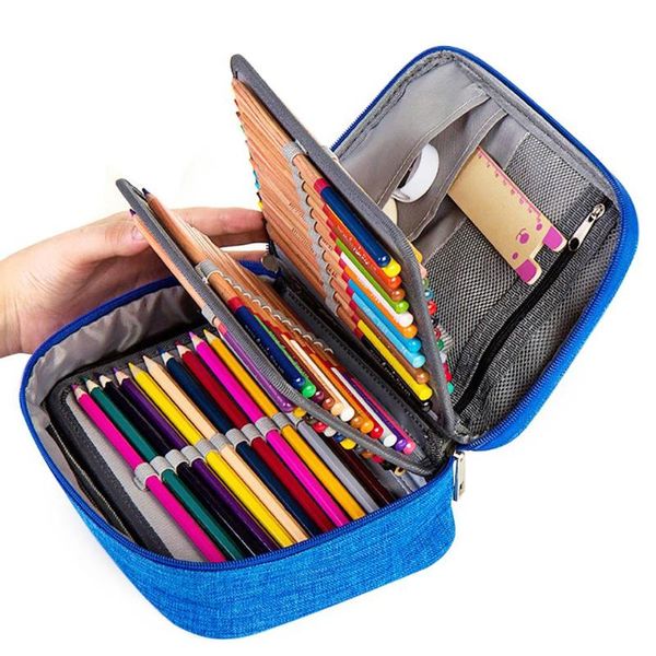 

pencil bags large capacity 72 holes zipper case pen bag stationery storage pouch
