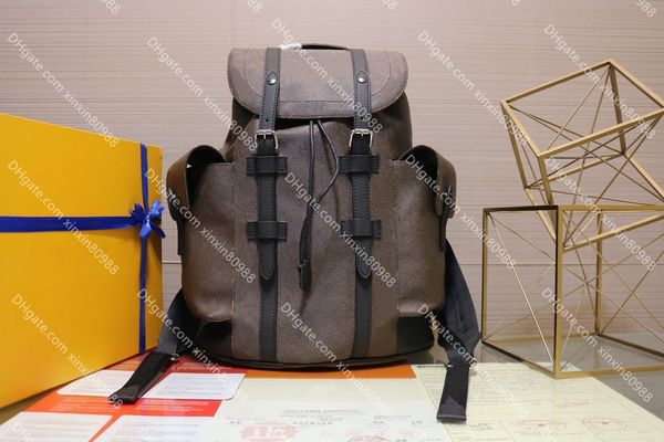 

quality chriser backpack luxurys designers bags real leather men backpack fashion satchel school bag women back pack 47*41*13cm