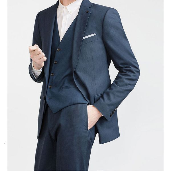 

men's suits & blazers wedding of the bridegroom's bridegroom dressed in three-piece clothes man in skinny mydf, White;black