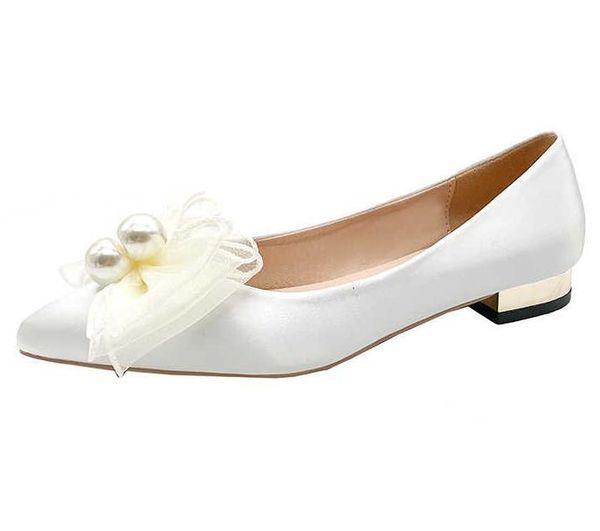 

sandals 2021 bridal pointed toe square heel high heels white pearl mesh butterfly wedding shoes women elegant banquet women's, Black