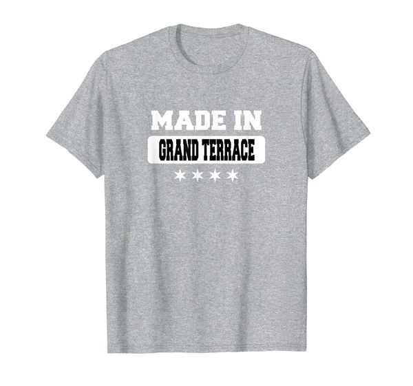 

made in grand terrace t-shirt, White;black