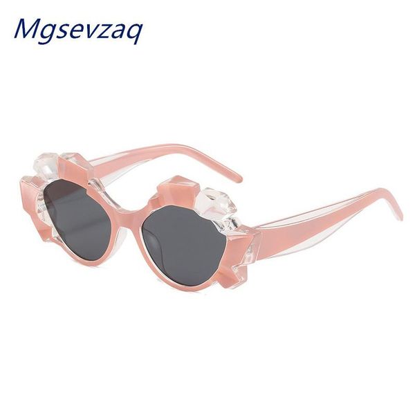 

sunglasses 2021 fashion cat eye designer for women small sun glasses vintage trend retro eyewear shades uv400, White;black