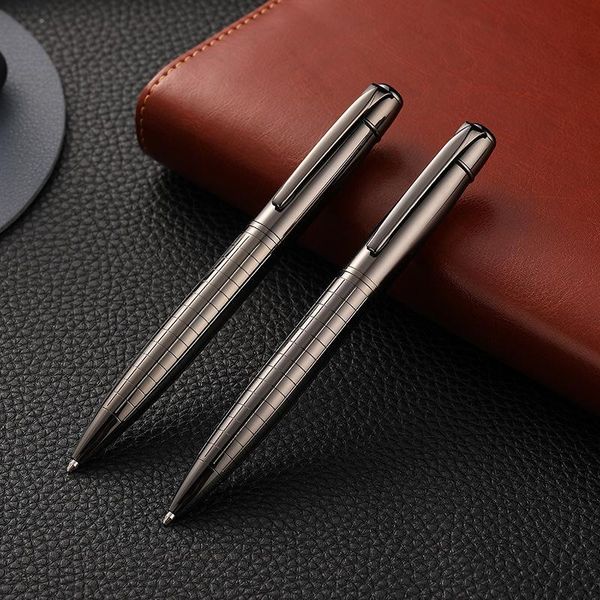 

luxury ballpoint pen metal high-end business office gifts and corporate logo customization signature pen, Blue;orange