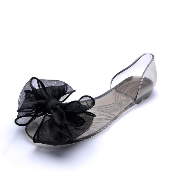 

women's sandals jelly shoes flip flops summer female crystal slippers 2021, Black