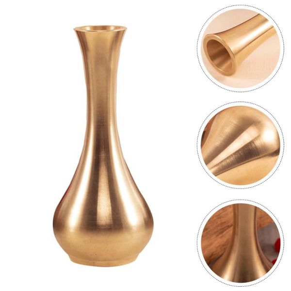

vases 1pc delicate copper mini vase ornament deskflower arrangement