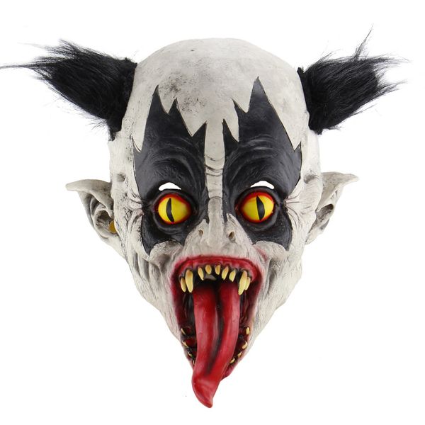 

mutant bat clown mask halloween horror headgear latex funny scary