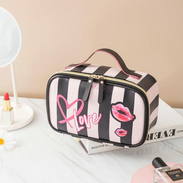 

portable make up bag travel cosmetic bag for make up pu makeup organizer box storage toiletry cosmetic case neceser