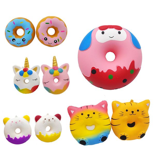 Favore di partito Squishy Kawaii Cavallo Torta Cervo Animale Panda Squishies Aumento lento Sollievo dallo stress Spremere Giocattoli per bambini