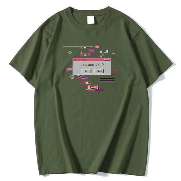 

men's t-shirts spring summer tshirt short sleeve oversized clothing how are you letters printing t shirts fashion style man tee, White;black