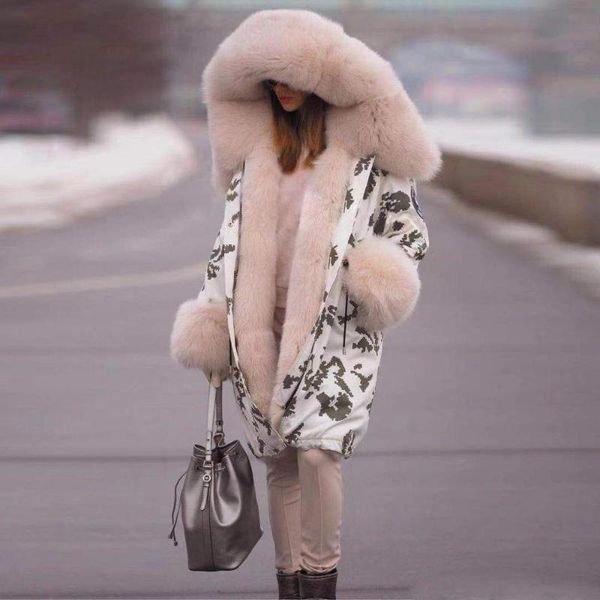 

casual new style sleeve wool female big coat winter clothes brand collar loose coats warm hooded long thick jacket coat women rqeud, Black
