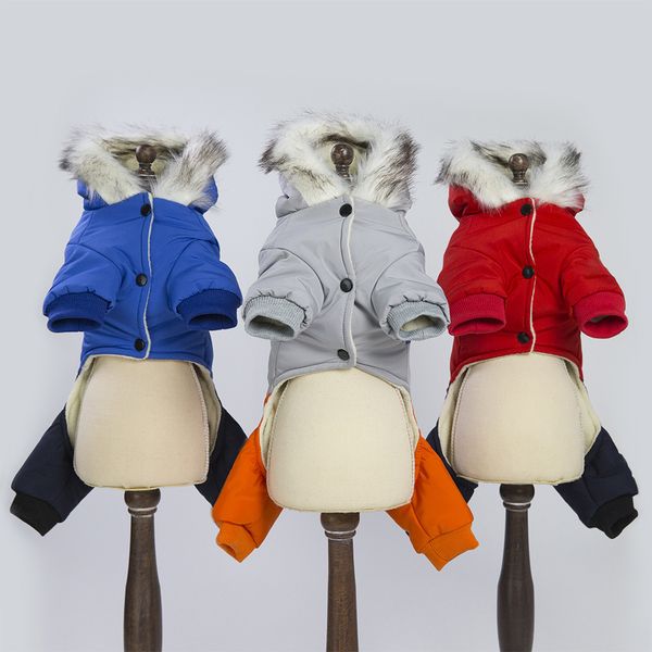

pet cloth dog pet autumn and winter 18 wind snow cotton padded